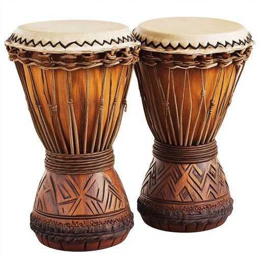 Realistic clipart of Bongo Drums, high resolution, isolated