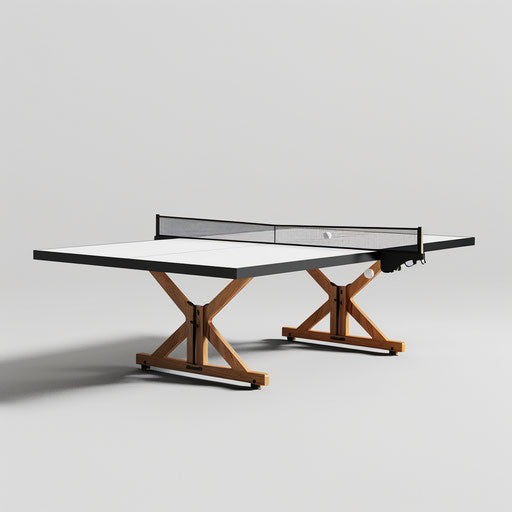 Realistic table tennis clipart on flat white background