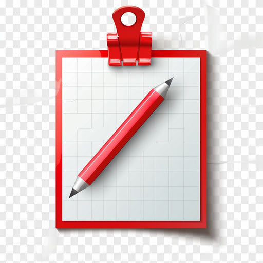 Reminder clipart with flat random background and sharp outlines