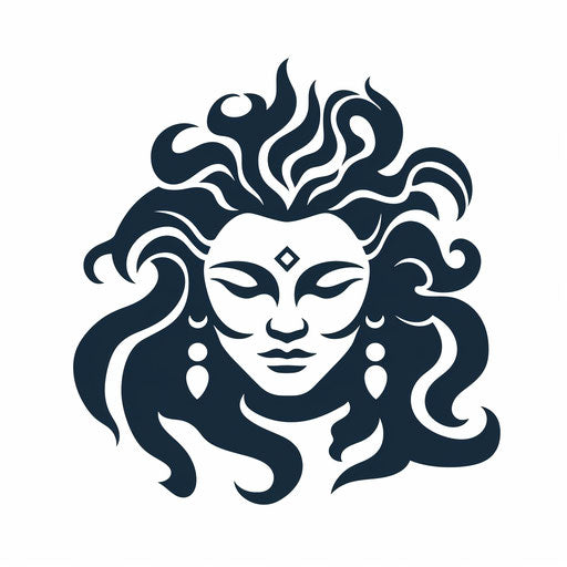 Shiva clipart in Minimalist style, on a white background