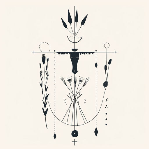 The Hanged Man as a Scandinavian minimalist tattoo