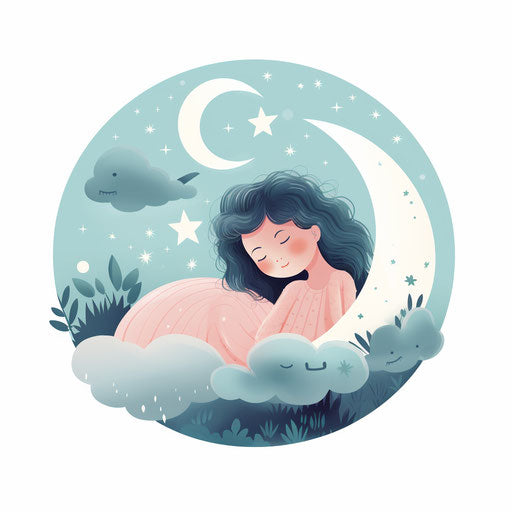 Sleep illustration in Pastel Colors Art style