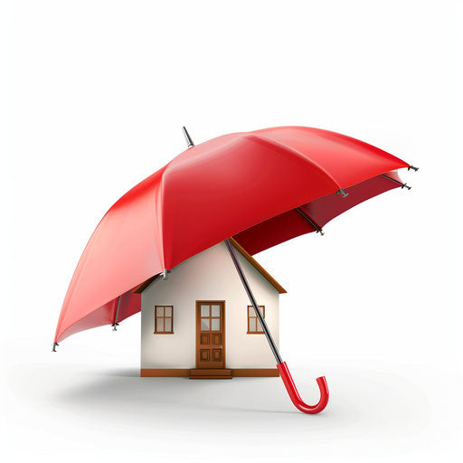 Insurance clipart in photo realistic style with flat white background