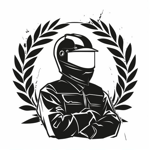 Professional welding logo with laurel wreath on white background