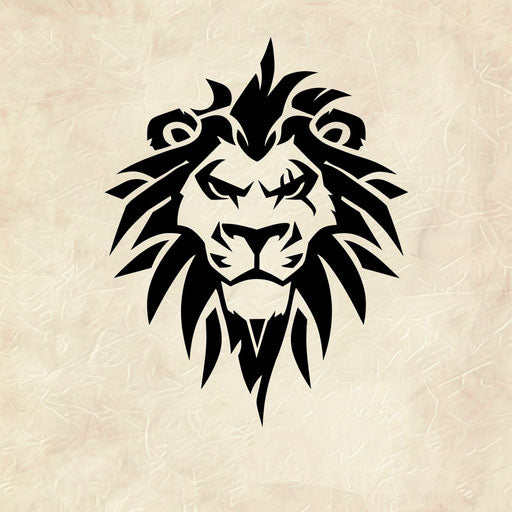 Simple tattoo sketch of a hakuna matata symbol in a flat clipart style using only black ink