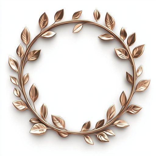 3D frame on flat white background, isolated clipart