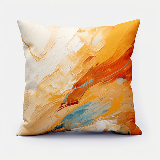 Pillow clipart in the style of Oil painting, on a white background