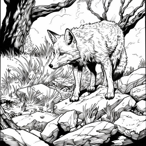 Fox in a comic strip adventure, Mike Zeck style