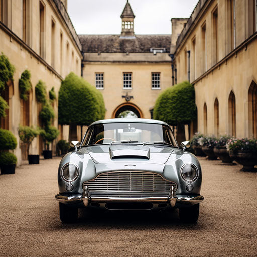 Front view of the Aston Martin DB5