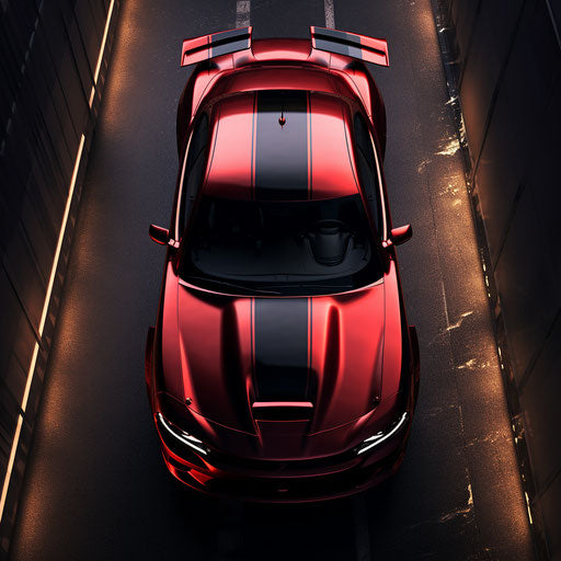 Dodge Charger Hellcat Topview