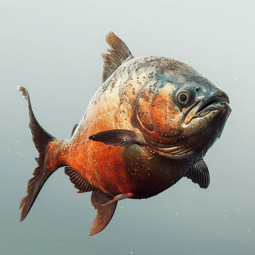 Piranha fish in motion, inspired by Will Burrard-Lucas