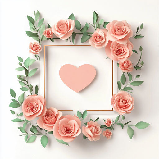 3D Mothers Day in realistic style on flat white background, isolated clipart