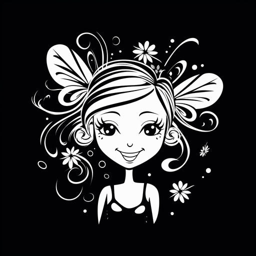 A fairy slice with a smiling smile