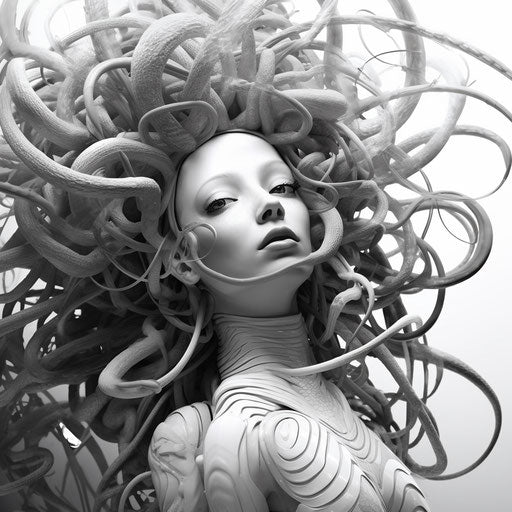 Person's drawing, detailed science fiction style