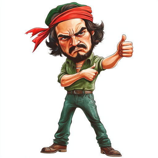 Creative Che Guevara Caricature Clipart Designs
