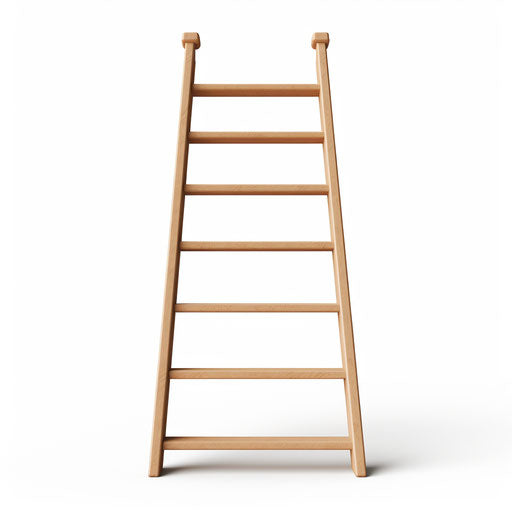 Minimalist ladder clipart on white background
