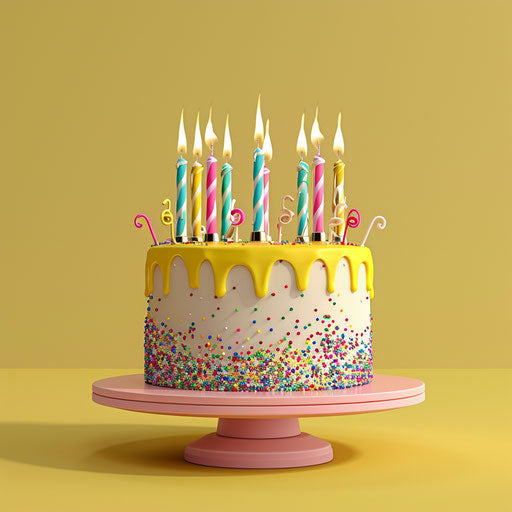 Birthday clipart in PNG in a photo realistic style