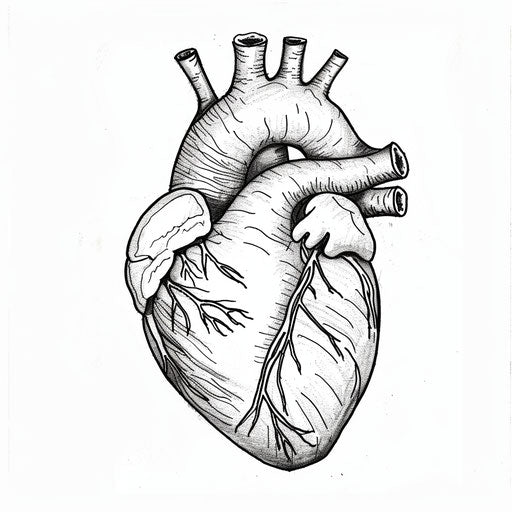 Minimalist heart drawing