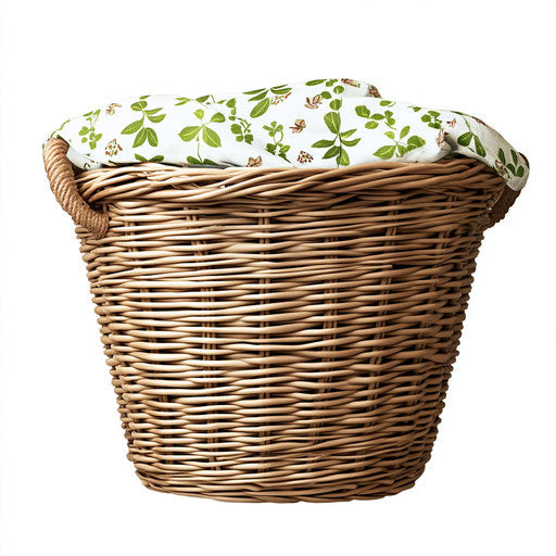 Photo realistic clipart of a Laundry Basket, high resolution