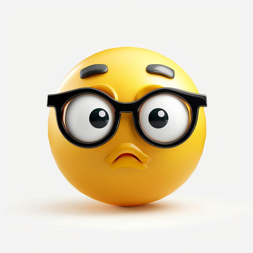 Thoughtful face with glasses