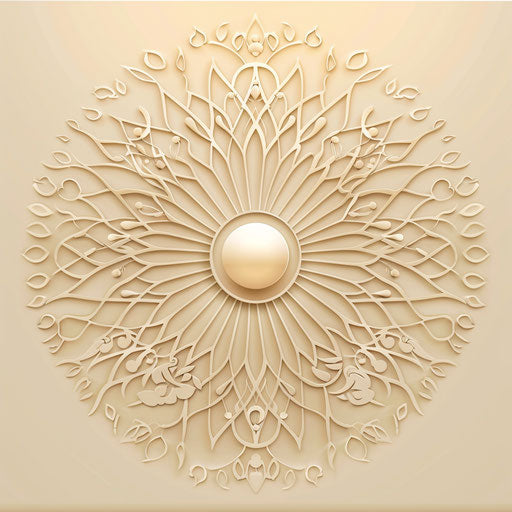 Sunlight clipart of photo realistic quality on flat beige background