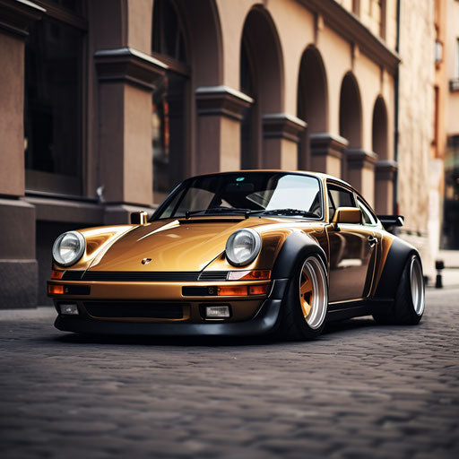 Classic optical tuning of the Porsche 911 Carrera