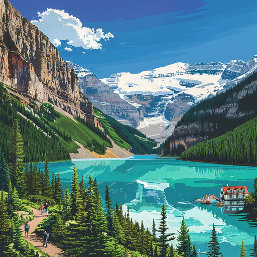 Natural Beauty of Banff: Mountains, Turquoise Lake, Wildlife