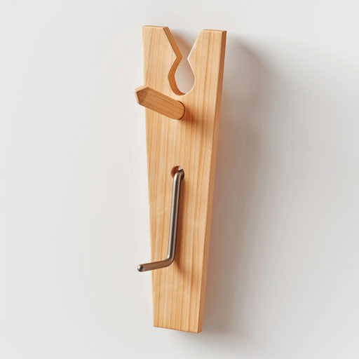 Realistic peg clipart on flat white background