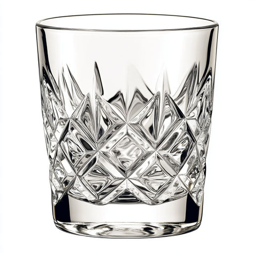 Realistic water glass, high resolution, isolated