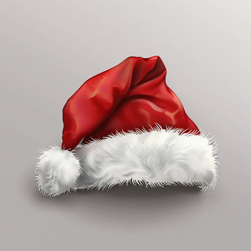 Christmas hat clipart with photo realistic style