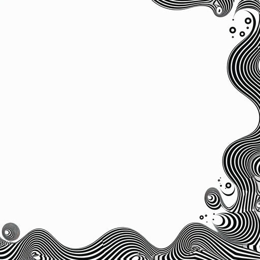 Minimalist border design on white background