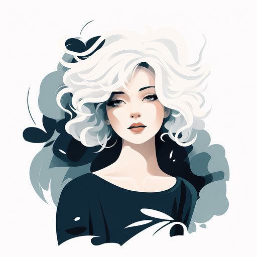 Minimalist clipart on white background