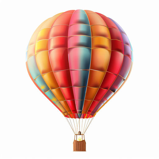 Realistic air illustration on glossy white background