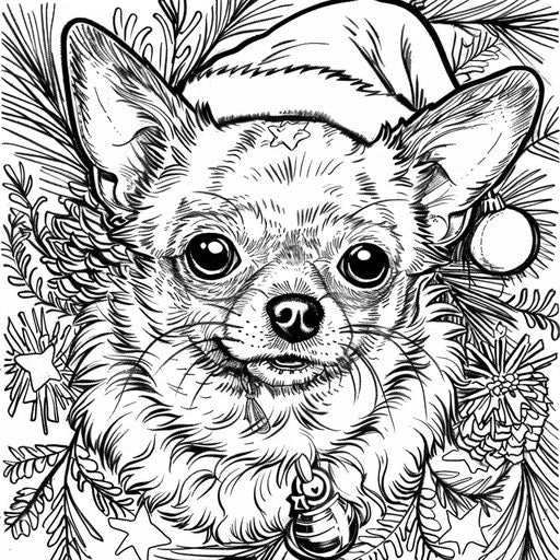 Festive Chihuahua ready for holiday celebration