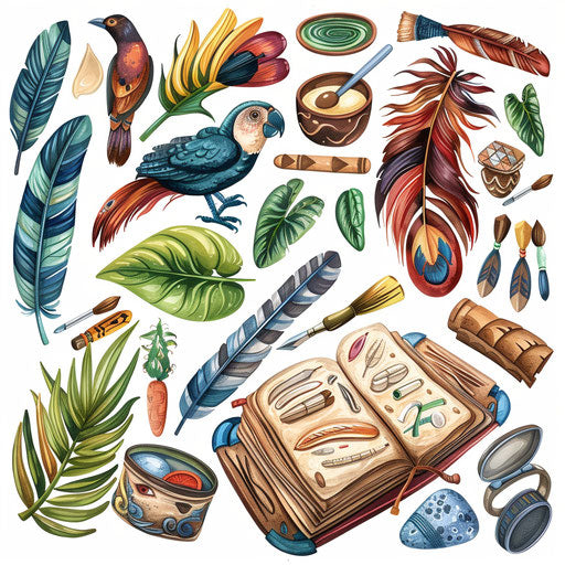 Vocabulary clipart in a photo realistic style