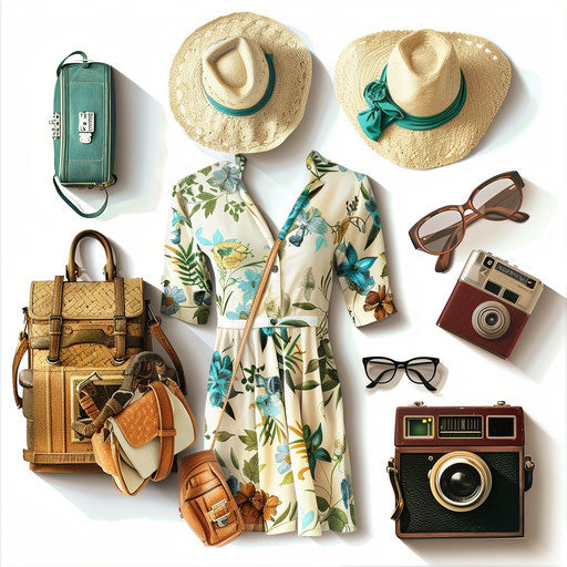 Realistic retirement clipart on flat white background