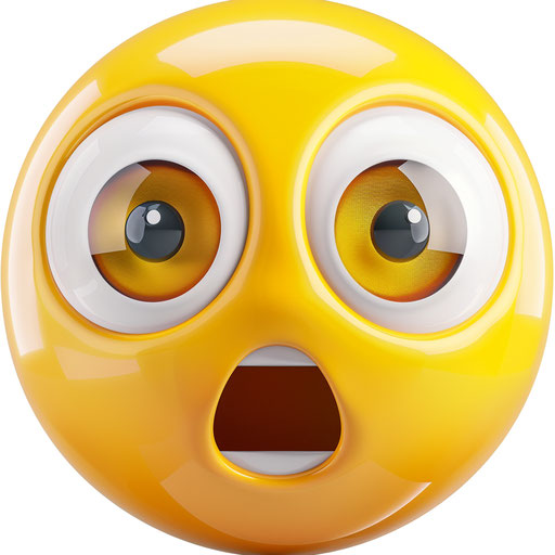 Happy yellow face without shadows in the emotion