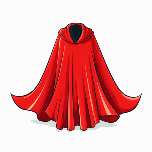 Minimalist Cape on White Background