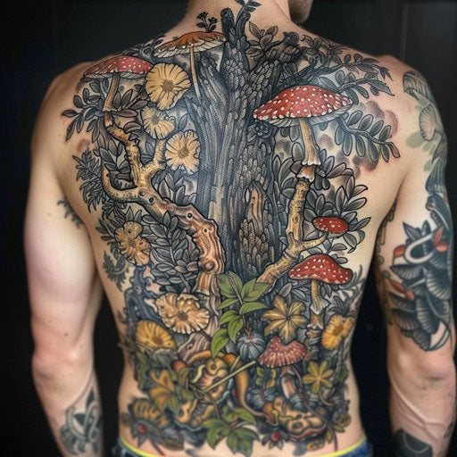 Nature tattoos with intricate details