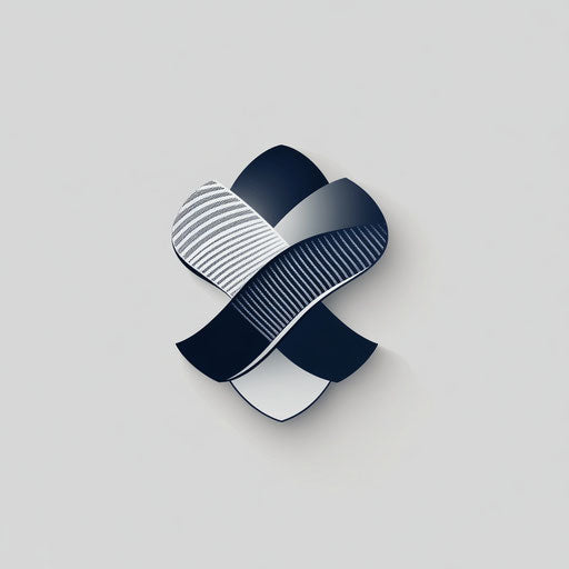 Modern and elegant clothing logo with unique fabric pattern