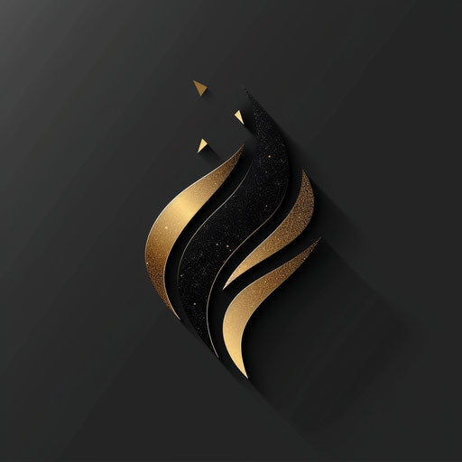 The best luxury logo with black and gold accents on a sleek background