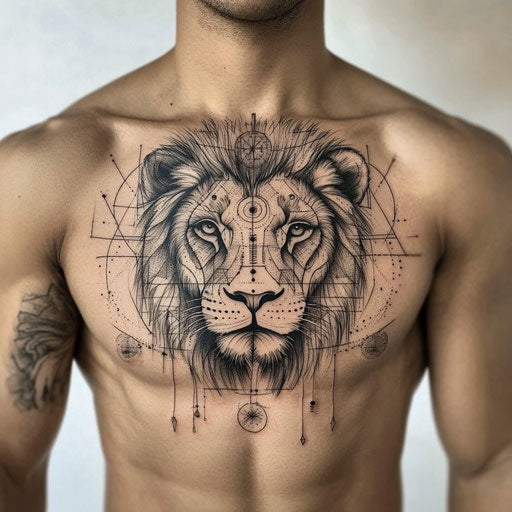 Lion Chest Tattoo Tattoo Design Pack