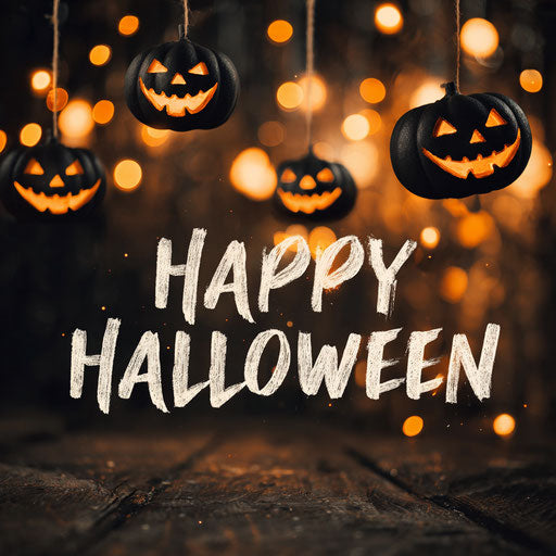 A Festive Atmosphere with Cheerful Jack-o'-Lanterns