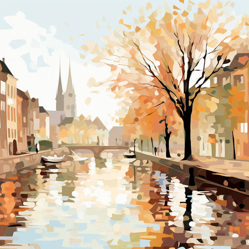 Market clipart in the style of Impressionistic Art