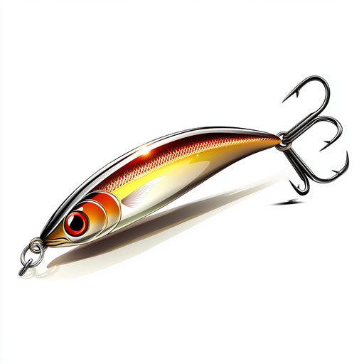Realistic illustration of fishing lures
