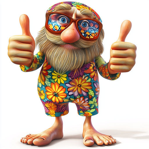 Humorous caricature of a july caricature with human characteristic