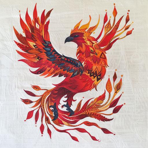 Rising phoenix from the flames