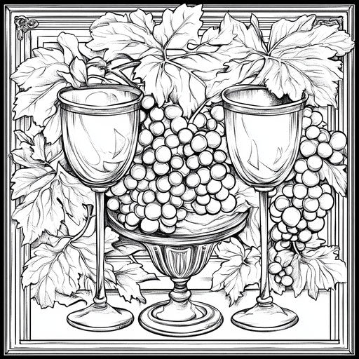 Glamorous grapes in an elegant setting