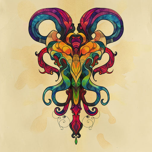 Hakuna matata symbol inspired by 1960s art