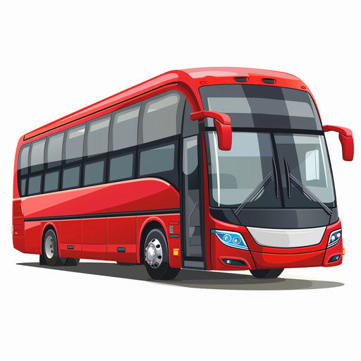 Coach Clipart in Photorealistic Style on White Background with High Contrast and Vibrant Colors